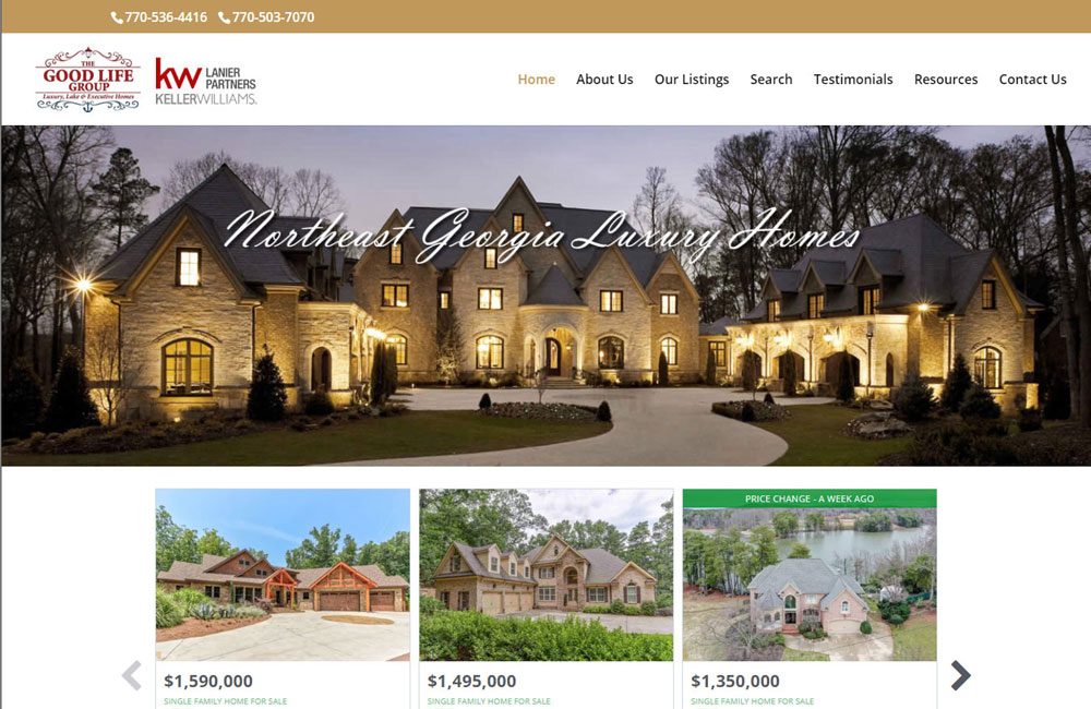 Website Design - Northeast GA Luxury Homes